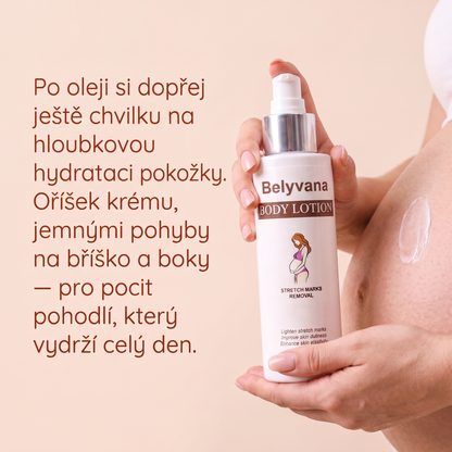Olej proti striím a pro zpevnění pleti
