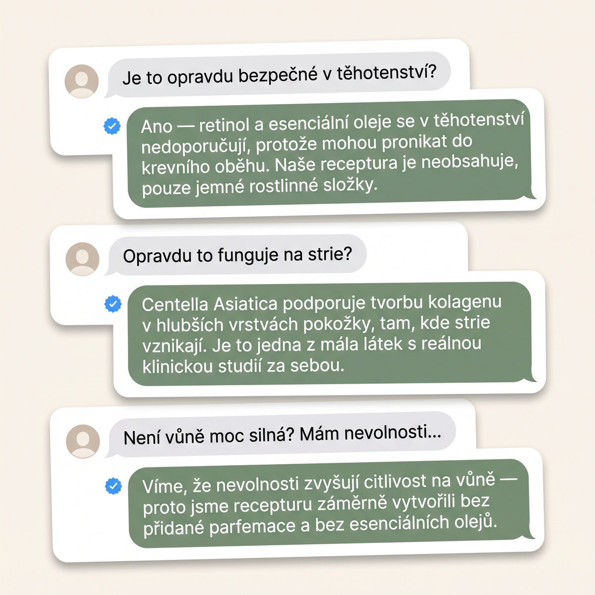 Olej proti striím a pro zpevnění pleti